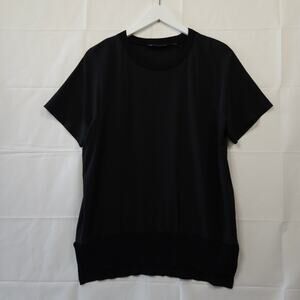 Athleta Women's Black Short Sleeve Blouse Size Small